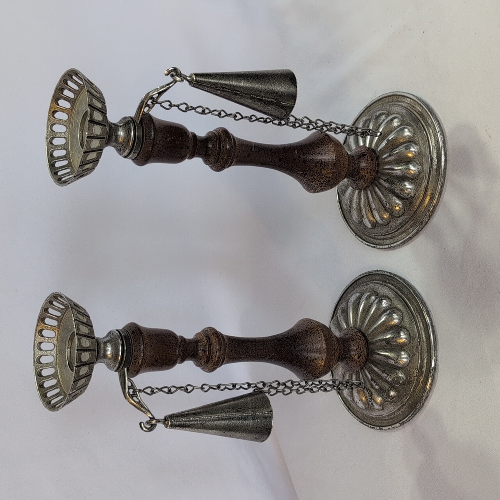  MCM Dilly Candle Holder With Chained Snuffer